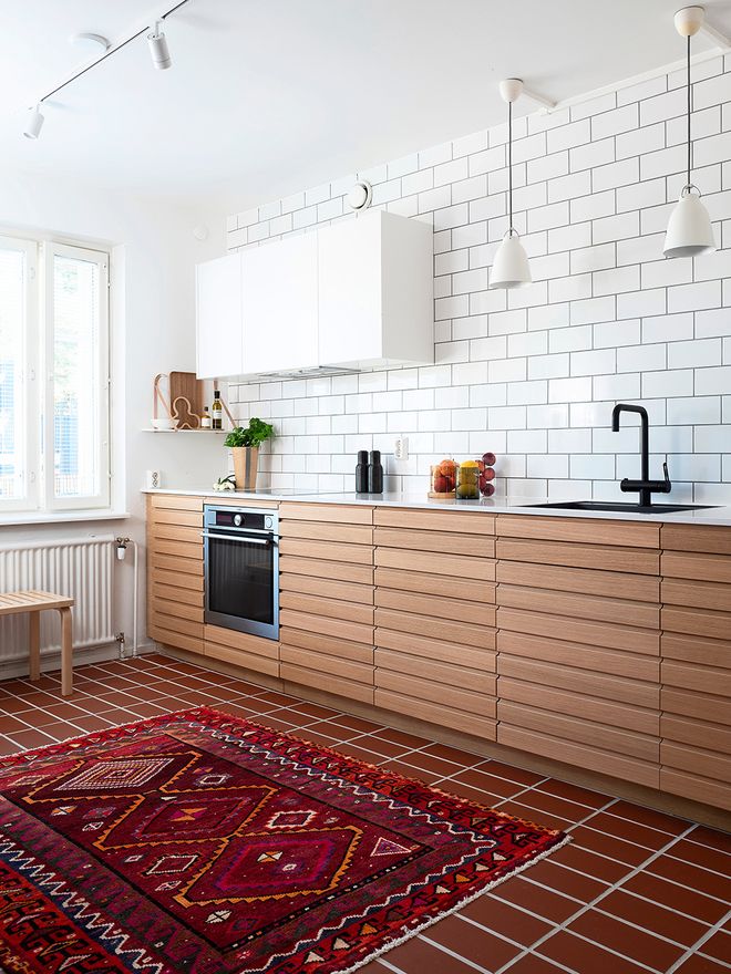 Slatted kitchen cabinets from Kvik