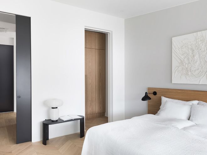 Master bedroom | Lumitiikeri | Housing Fair 2020, Finland