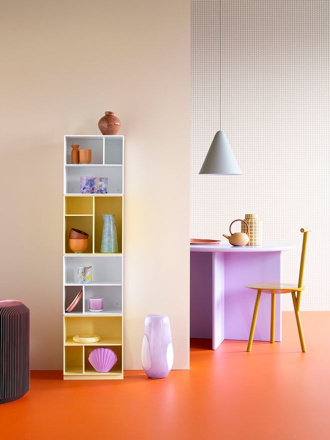 Image of bright-colored furniture from the brand Montana.