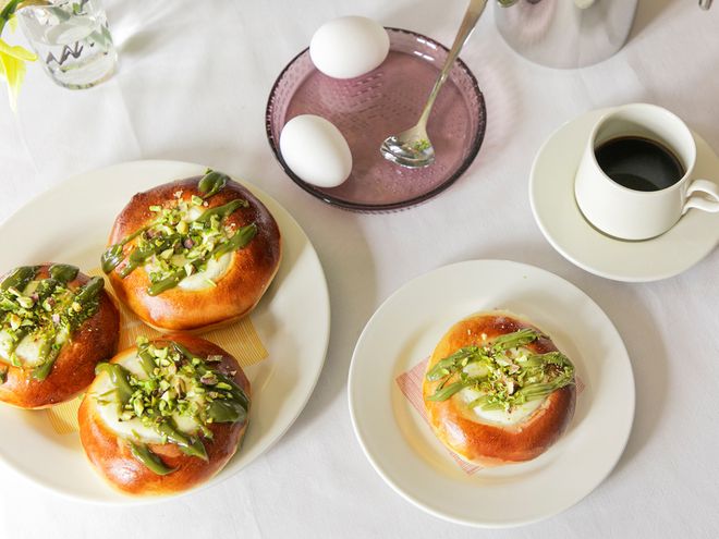 Pistachio buns, recipe
