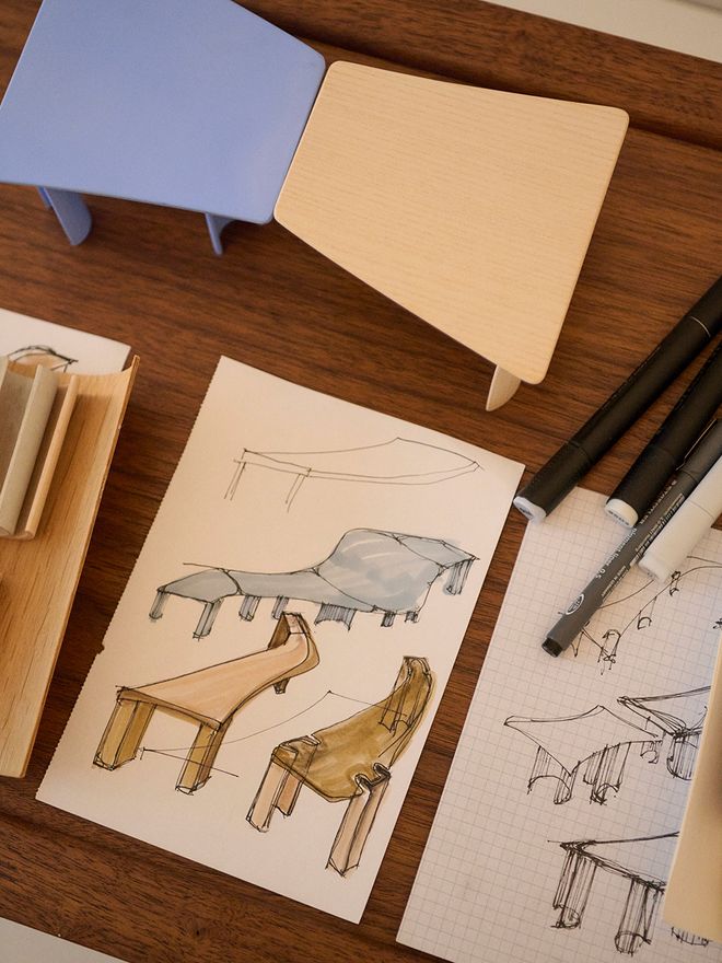 Muuto Re-Norm table sketches