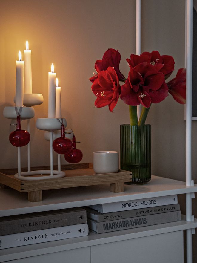 Iittala Nappula candelabra, white