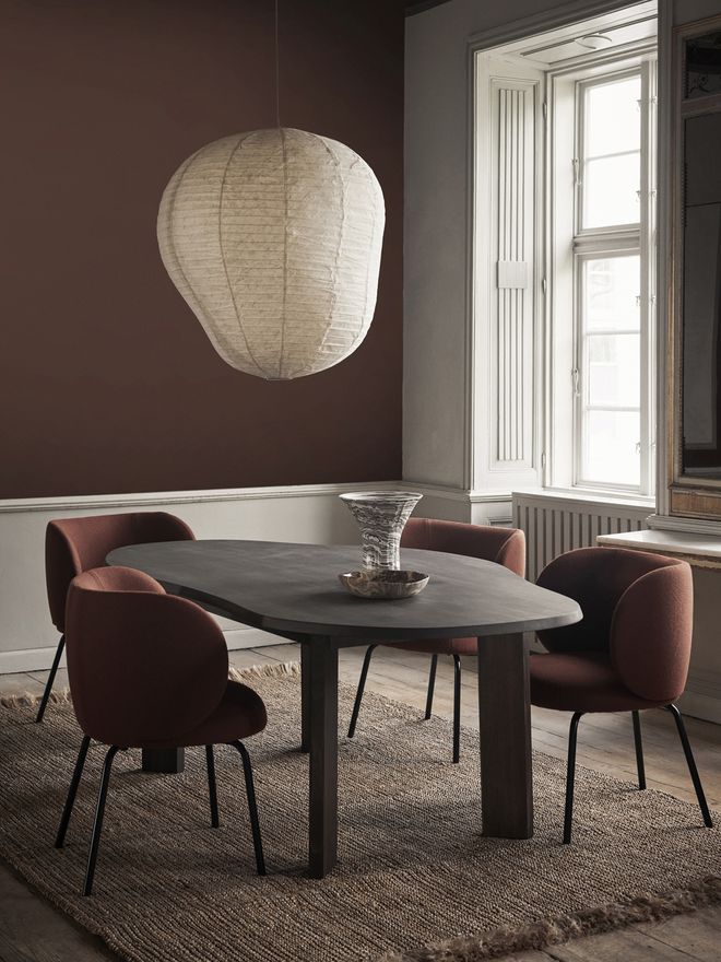 ferm LIVING's Tarn dining table, 220 x 118,5 cm, dark stained beech