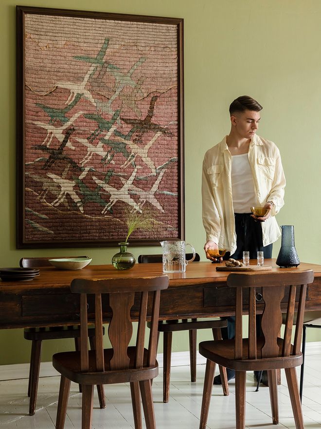 Vintage dining table and chairs from the 40s