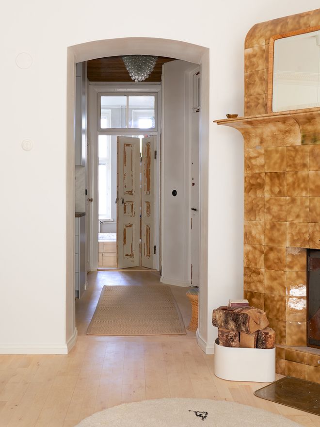 A hallway in an Art Nouveau building