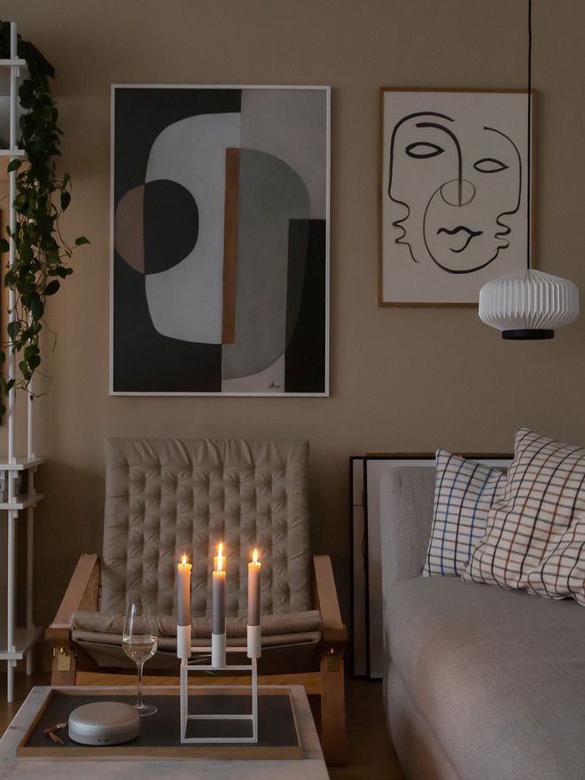 by Lassen Kubus 4 candleholder, white
