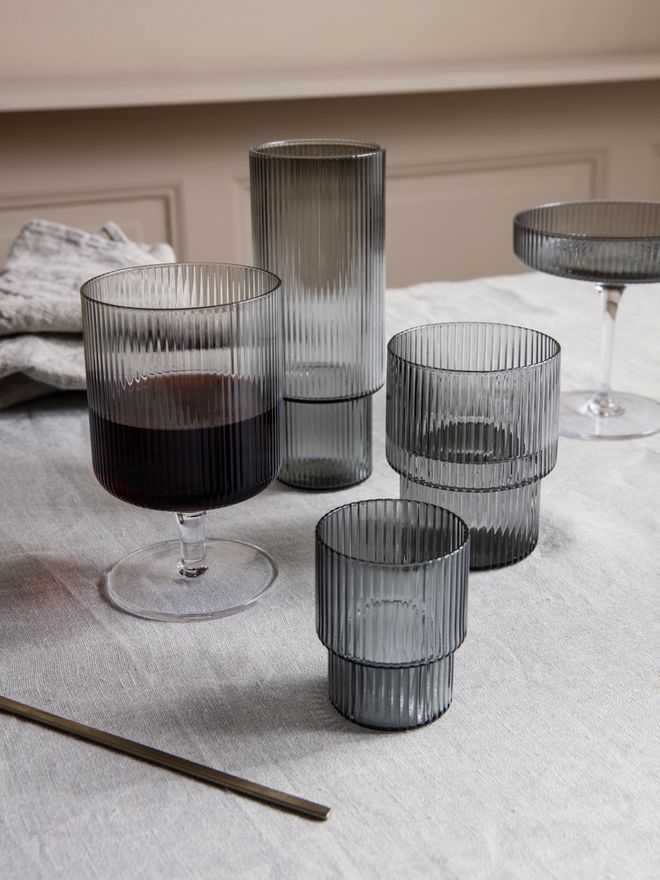 Ferm Living Ripple wine glasses