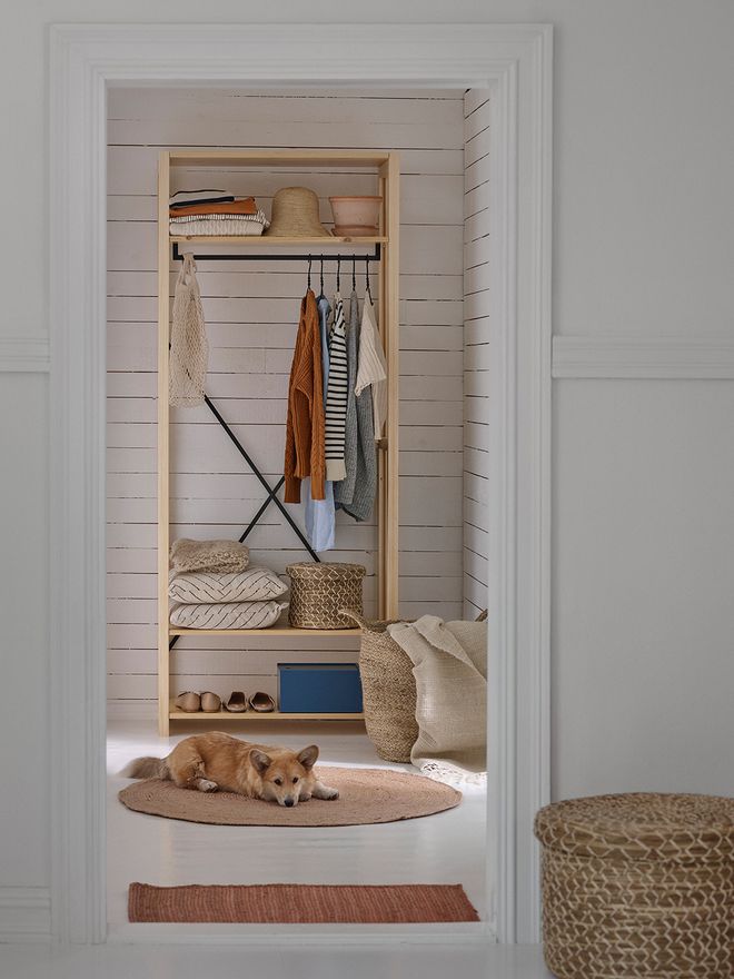 Lundia Classic open shelf, high, natural