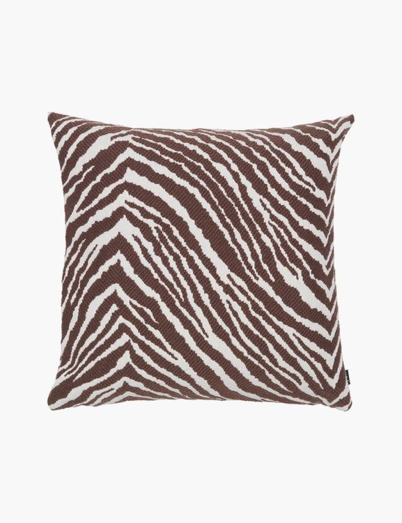 Zebra cushion cover, 50 x 50 cm, brown - white