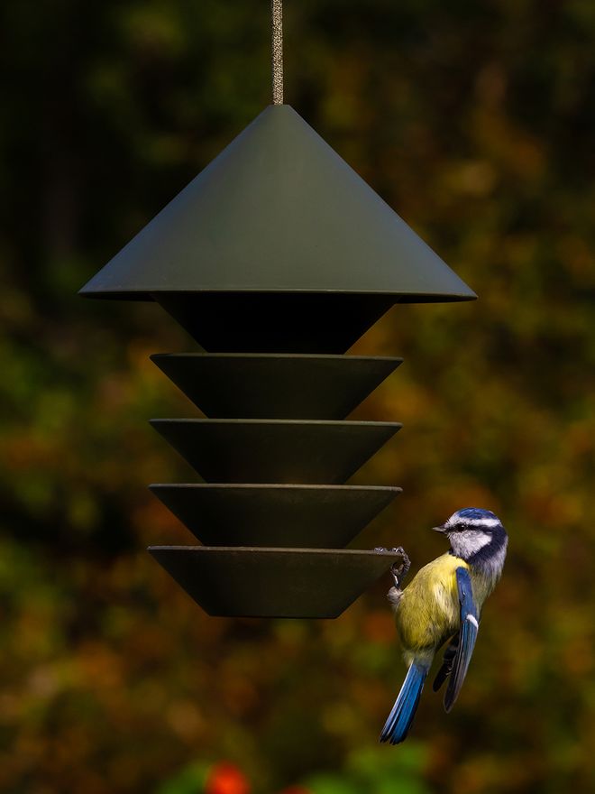 Bird Silo bird feeder, green