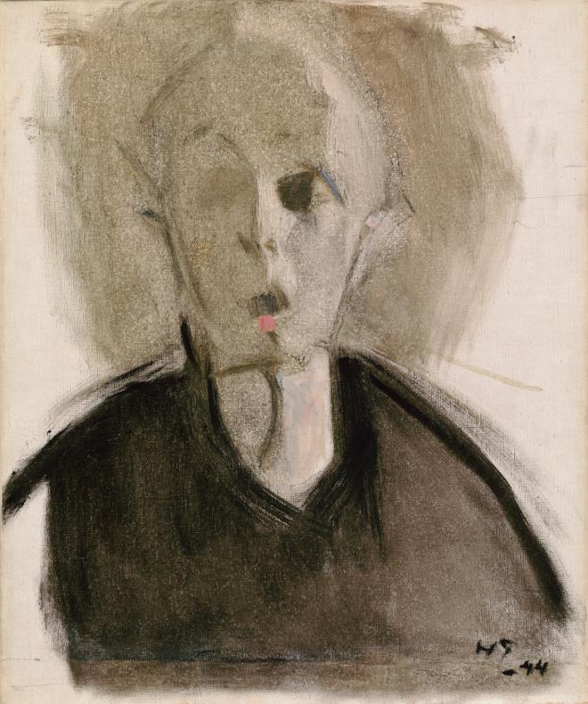 Self-Portrait with Red Spot