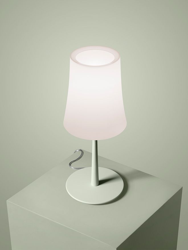 Foscarini Birdie Easy pöytävalaisin, salvianvihreä