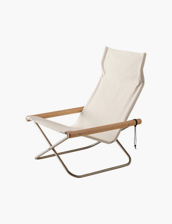 Nychair X lounge chair, beech - white