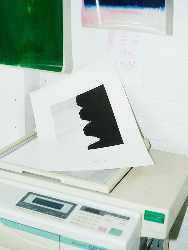 An old copying machine