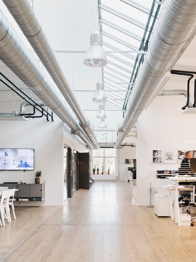 An image featuring the String Furniture headquarters in Sweden.