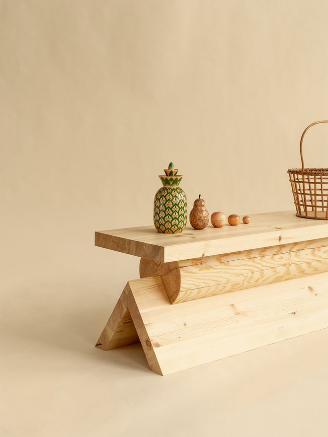 Vaarnii 007 AA bench, pine
