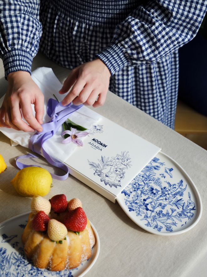 Moomin Arabia serving plate, 17 cm, Haru