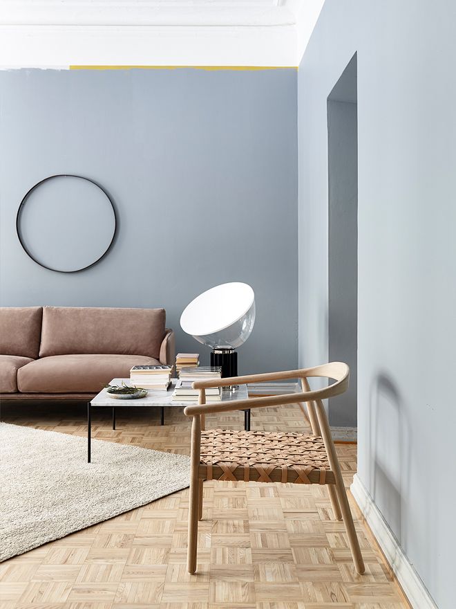 Taccia table lamp by Flos and Fay chair by Adea. 