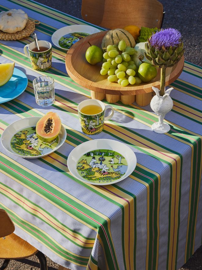 Moomin mug and plate summer 2023 Garden Party