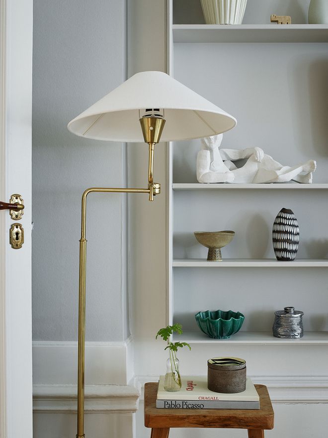 Sigfrid Billgren's home, vintage floor lamp