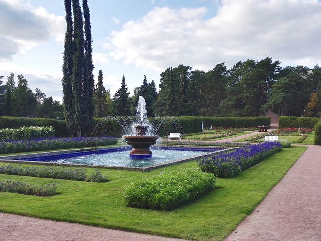 Kultaranta gardens in Naantali, Finland