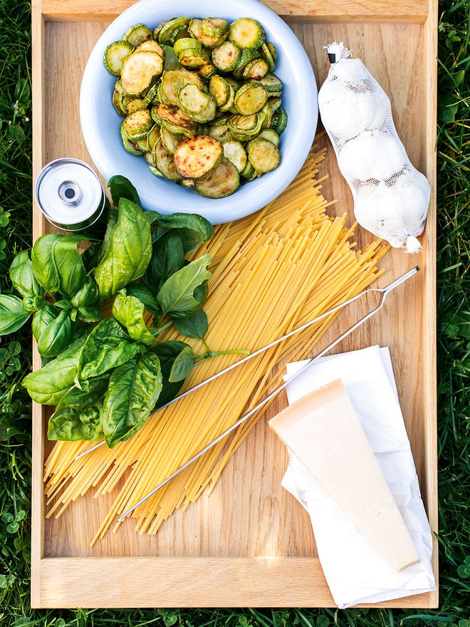 Enjoy the final taste of summer with this simple zucchini pasta