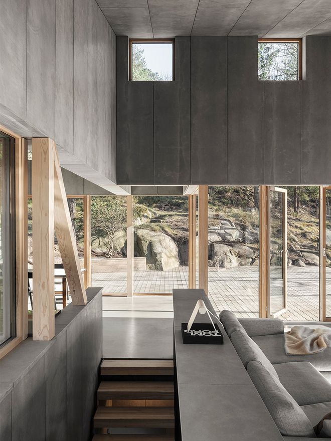 An image featuring the interior of Villa Radal, a private home designed by Olson Lyckefors architects.