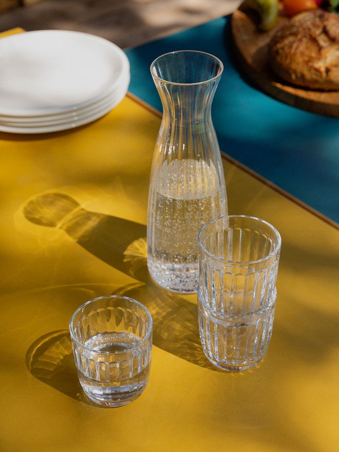 Iittala Raami carafe and tumblers