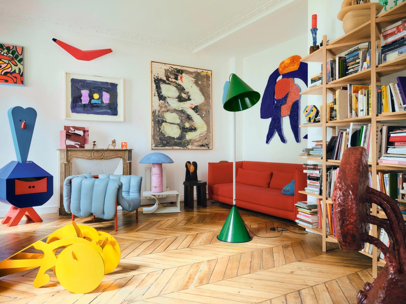 Serban Ionescu's home, living room and some Hem products
