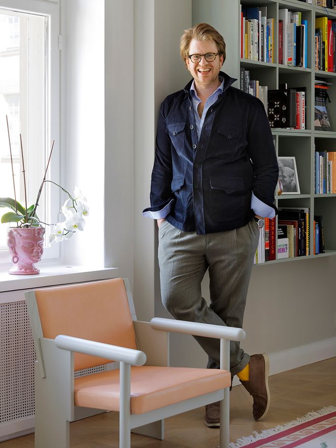 Niclas Ahlström’s spacious Helsinki home is filled with chairs