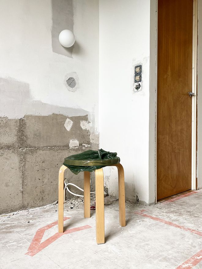 Aalto stool E60, birch