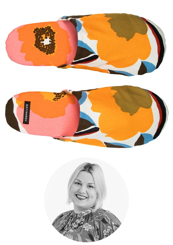 Marimekko's Rosarium slippers.