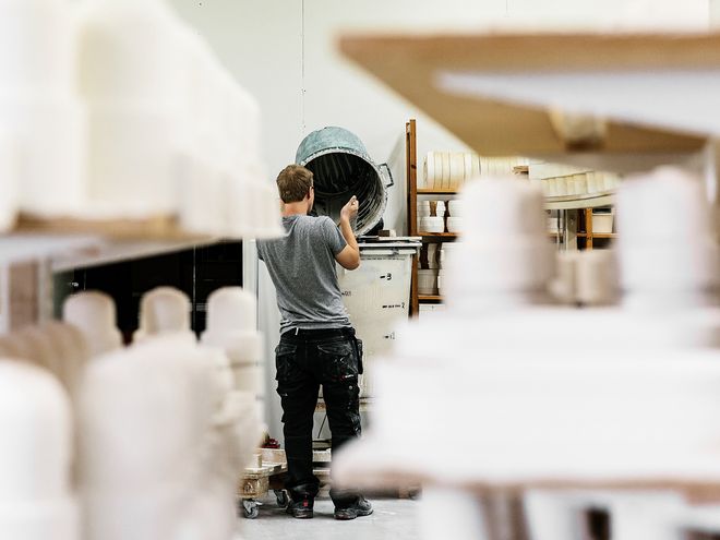 Tonfisk Design's production facilities in Turku, Finland.