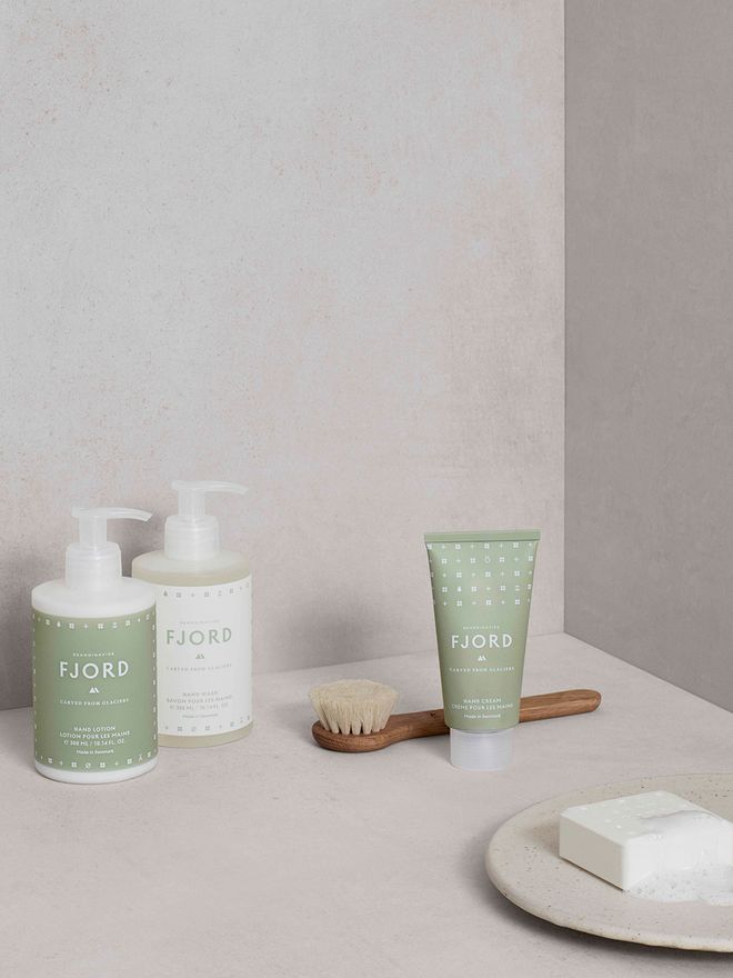 Skandinavisk's Fjord hand wash and hand cream.