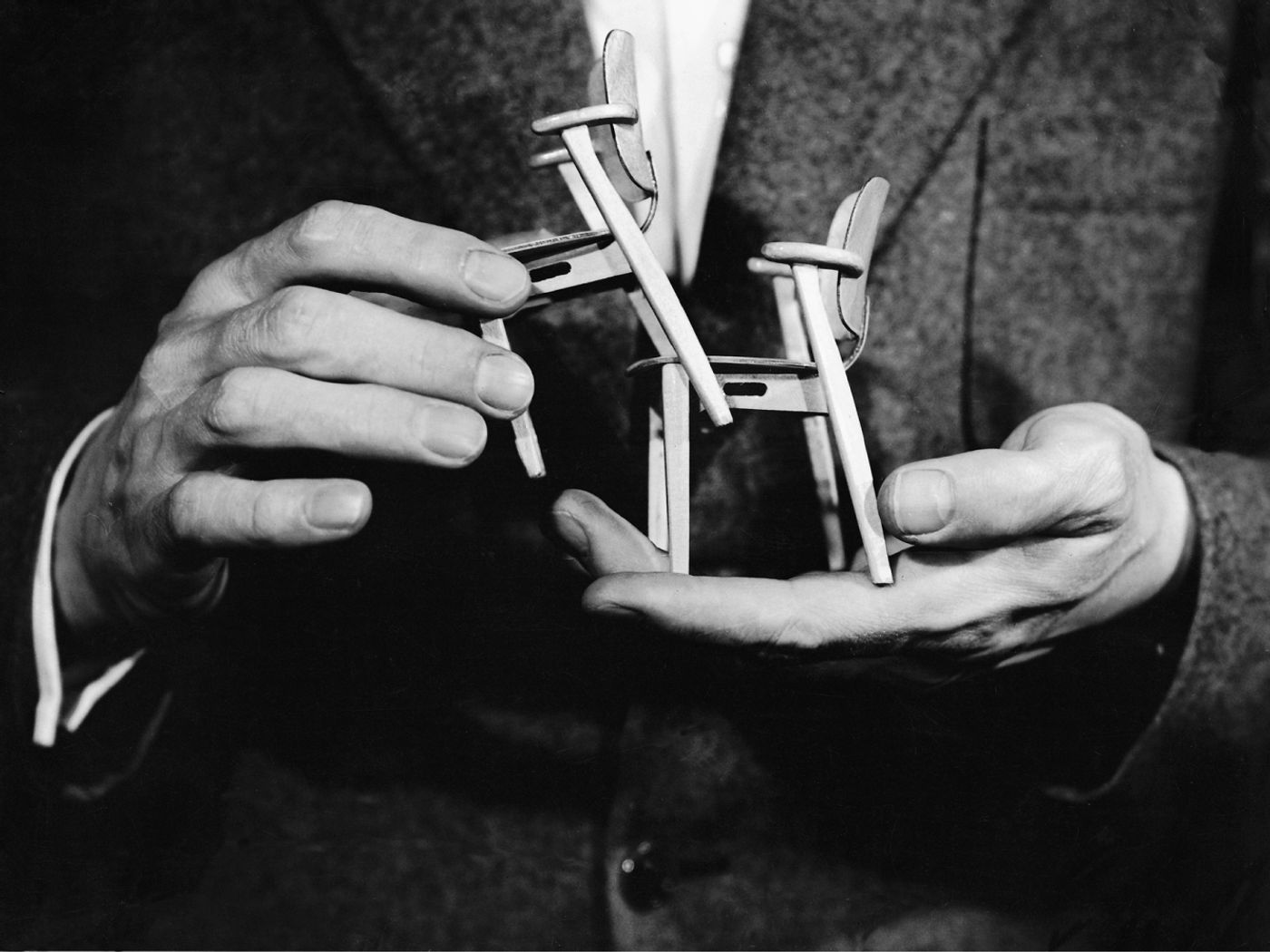 Scale models of Domus chairs