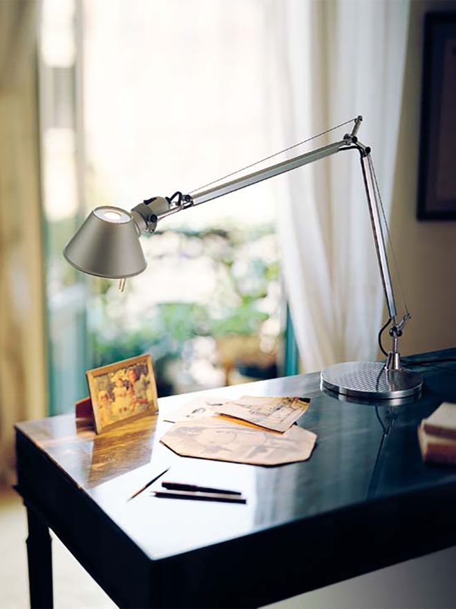 Artemide Tolomeo LED table lamp, aluminum