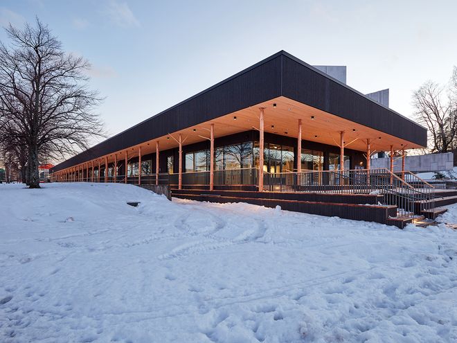 Little Finlandia: a pine-lined urban venue overlooking Töölö Bay in Helsinki