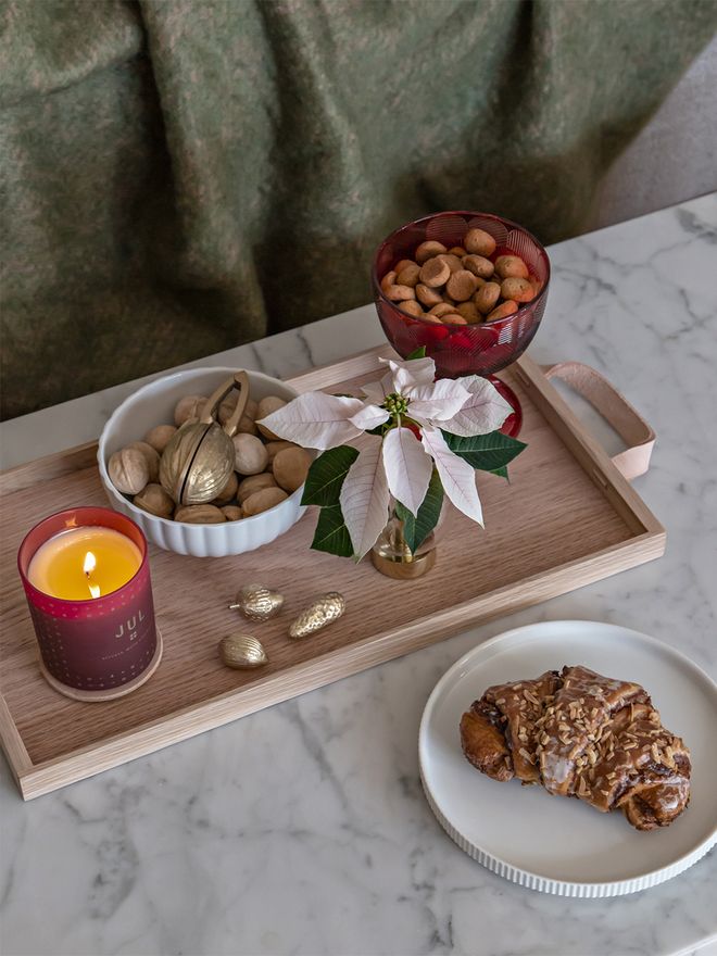 Ferm Living Winterland Forest Treats ornaments, set of 3, brass