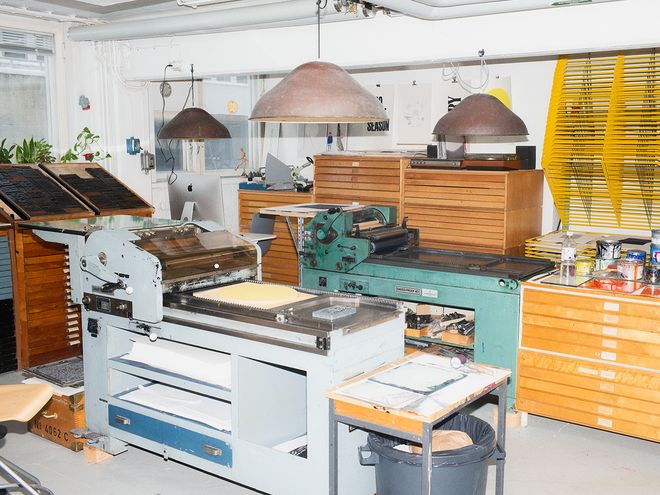 Ilkka Kärkkäinen's studio in Helsinki