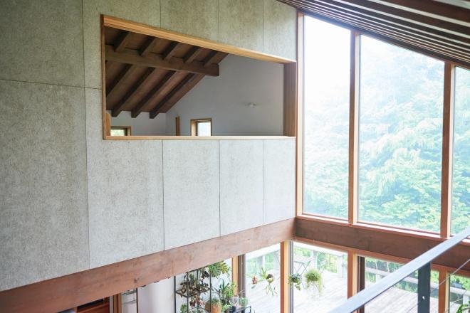 A view indoors