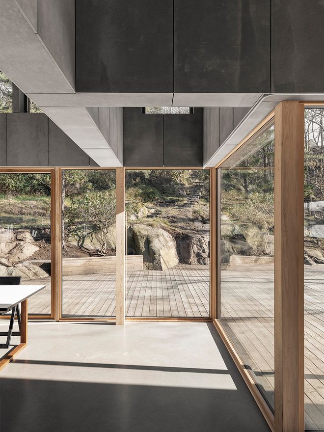 An image featuring the interior of Villa Radal, a private home designed by Olson Lyckefors architects.