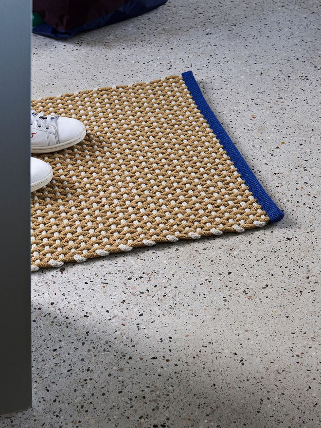HAY  Door mat, yellow