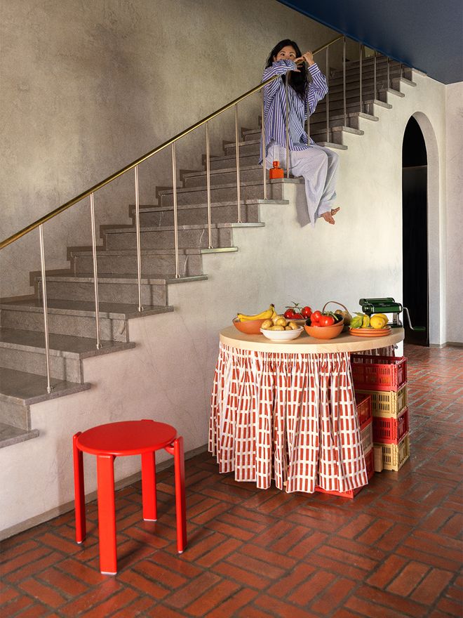 HAY Rey stool, scarlet red