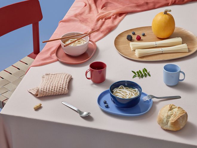 Nuppu Junior tableware set, berry smoothie