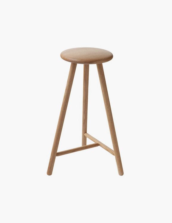 Perch bar stool 63 cm, oak