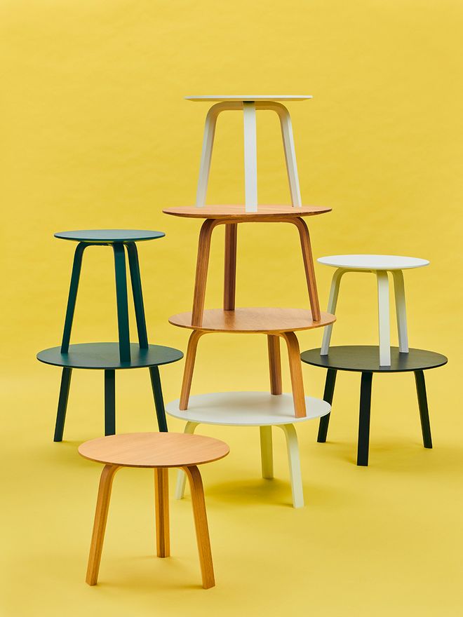 An image featuring Danish design brand HAY's most iconic items.