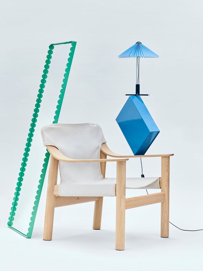 An image featuring Danish design brand HAY's most iconic items.