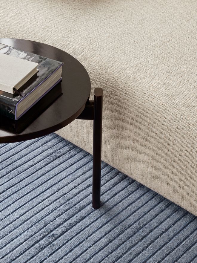 Menu's Houkime rug and Passage sofa table