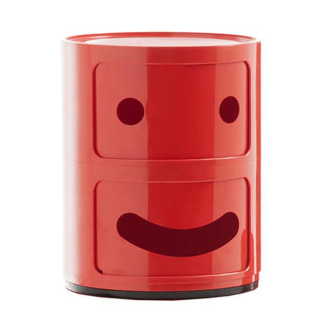 Kartell Componibili Smile storage unit 1, 2 modules, red