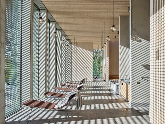 An image of Andrum spa's interior.